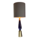 Contemporary Gold and Blue Murano Glass Table Lamp