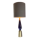 Contemporary Gold and Blue Murano Glass Table Lamp