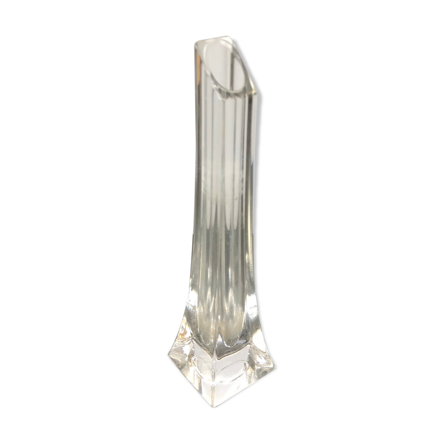 Former vase soliflore in crystal made in France vintage
