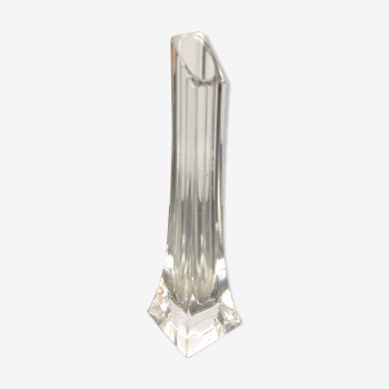 Vase soliflore en cristal made in France vintage