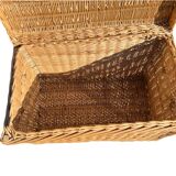 Large rattan wicker trunk 70cm x 43cm
