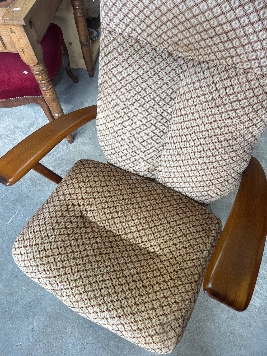 Fauteuil de relaxation vintage 4 positions