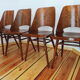 Ensemble de quatre chaises par O. Haerdtl pour Ton Tchécoslovaquie, années 1960