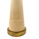Conic parchment and brass table lamp, France 1960