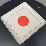 Lot of 6 square plates model Tokyo by Gien H2