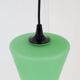 Lampe suspendue en verre vert