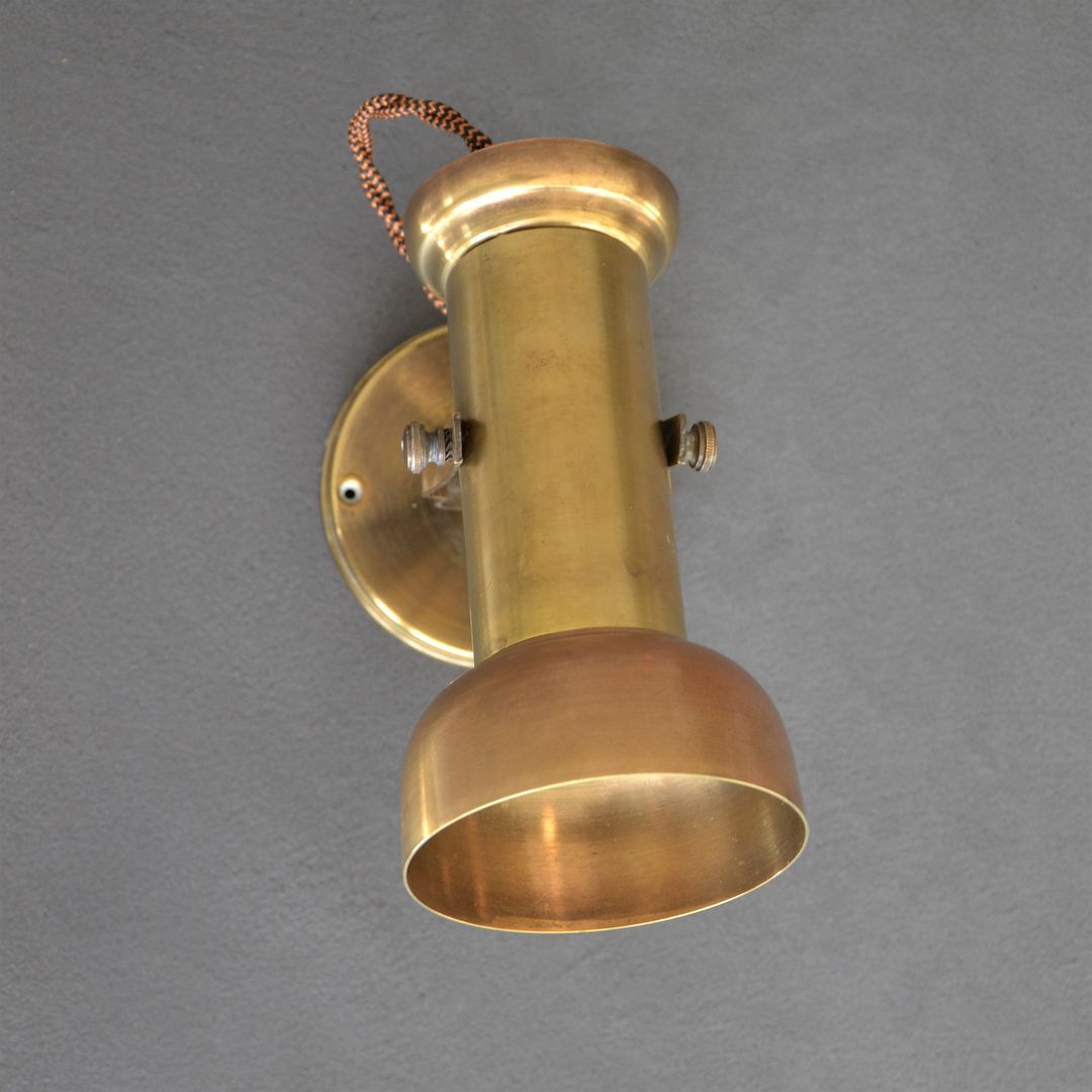 Brass articulated wall lamp – steampunk spirit -