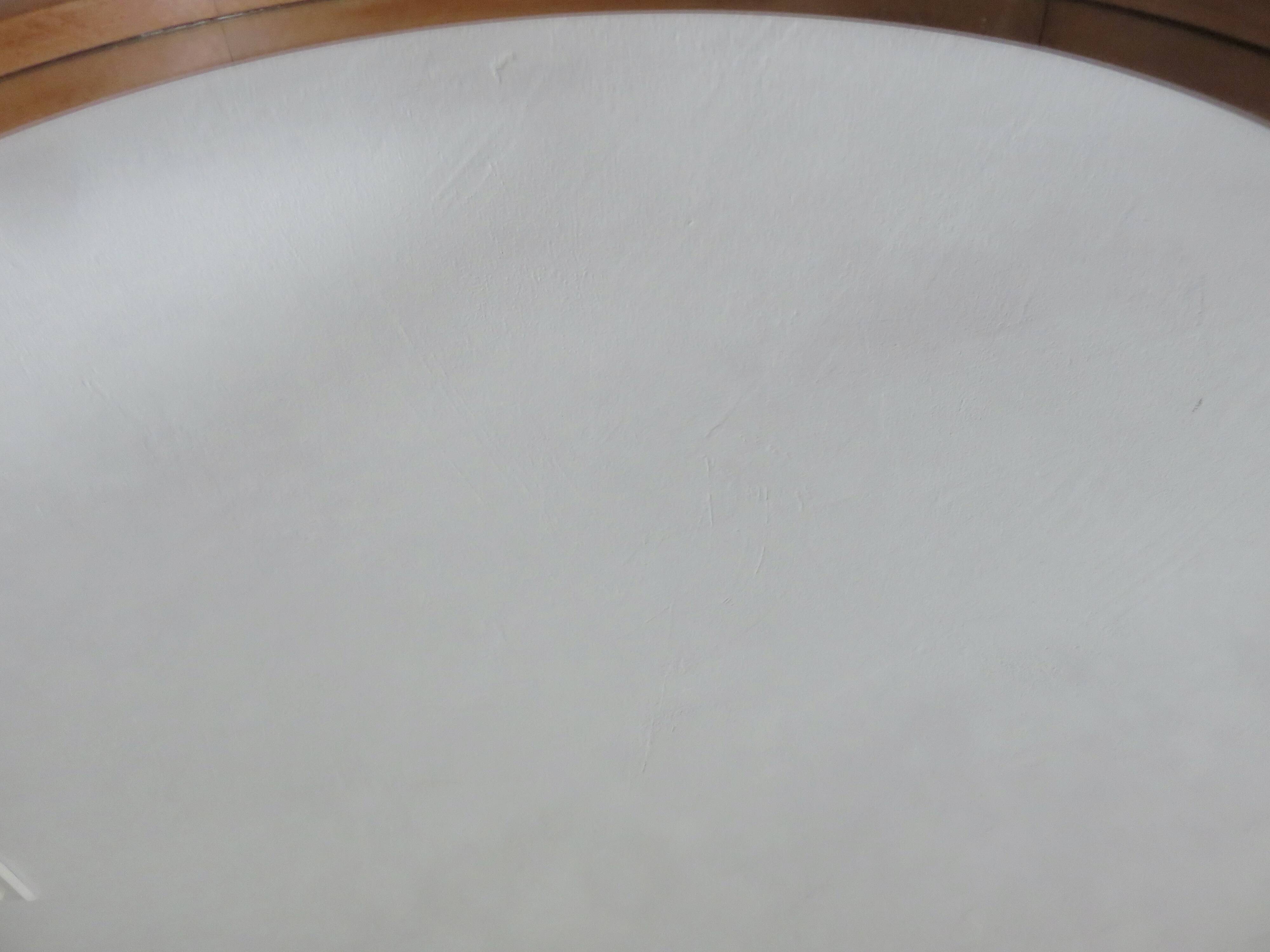 Large round mirror tray, Scandinavian, in blond wood, 60 70