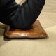 2 old leather elbow cushions for sport arm wrestling