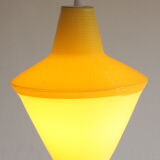 Early plastics cellulose pendant lamp by Atelier de recherche plastique and Rotaflex 1950s.