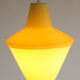 Early plastics cellulose pendant lamp by Atelier de recherche plastique and Rotaflex 1950s.