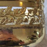 Old brass planter