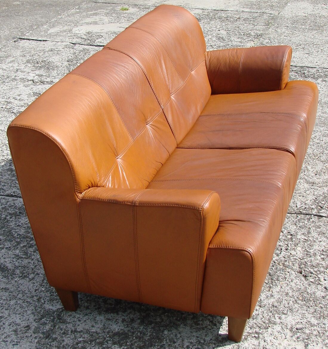 Leather sofa, 70