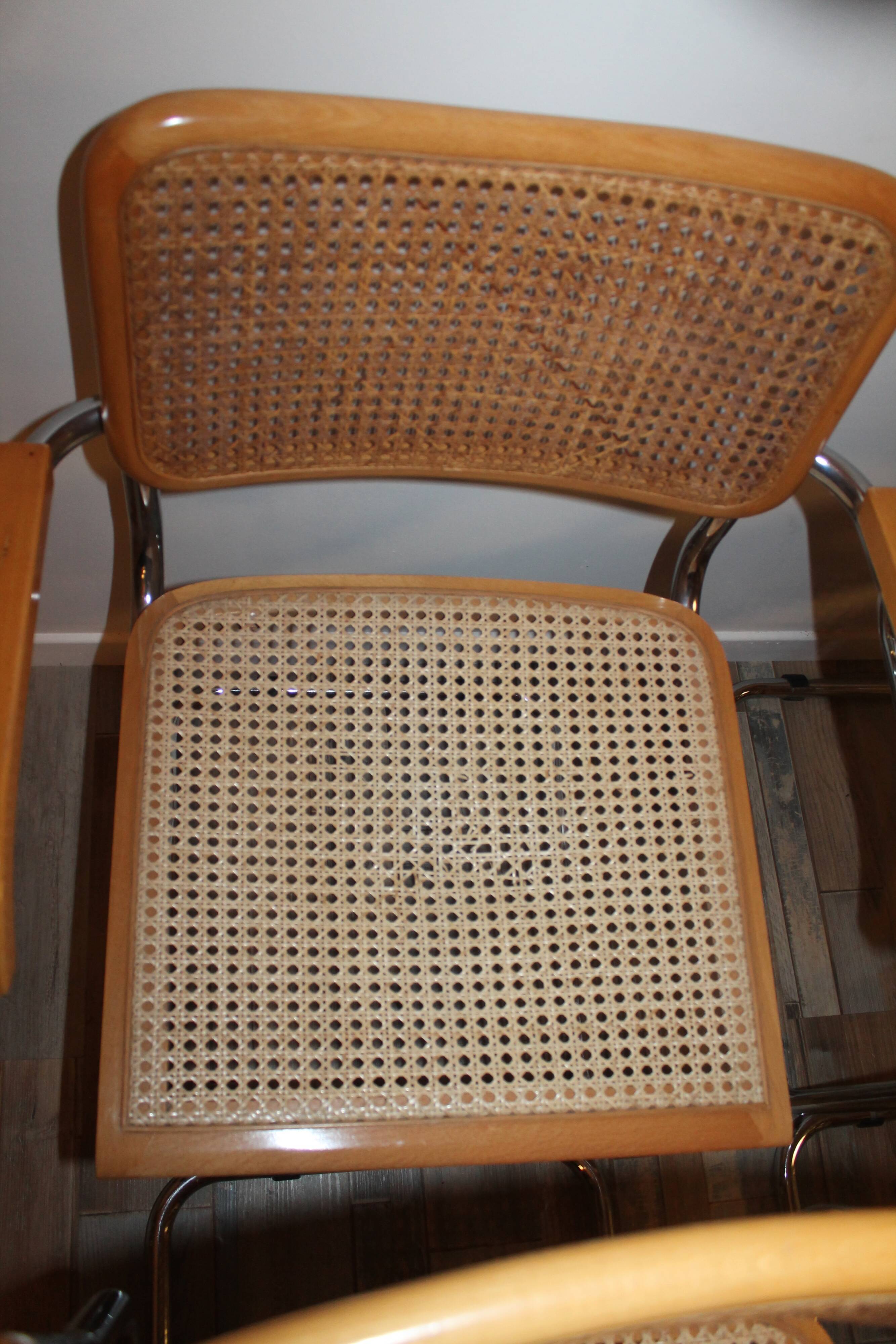 Lot 8 cesca B64 armchairs by Marcel Breuer