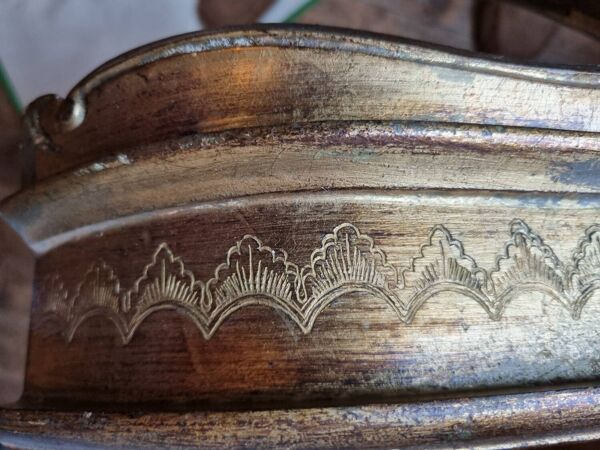 Console murale en bois et stuc dorée mi XIXeme