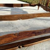 Pair of Provencal wooden bed year 40 from Dervieux