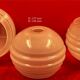 Art Deco, Ceiling lamp, antique lampshade, chandelier ball - set of 3