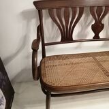 Bent wood bench