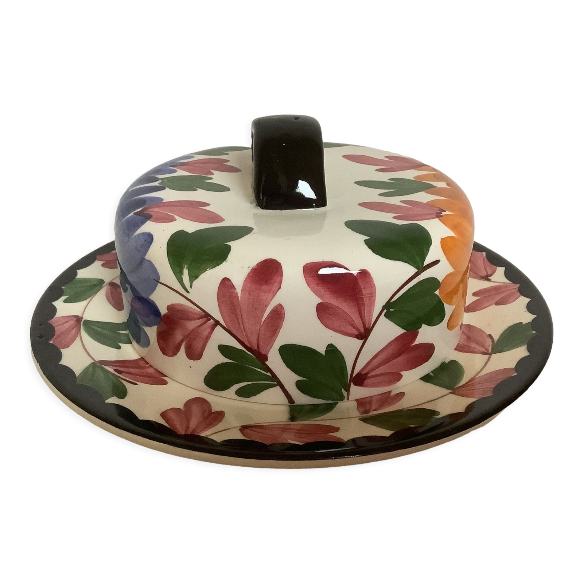 Bell butter tray majolika schramberg