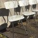 Série de 4 chaises formica de Roger Breton