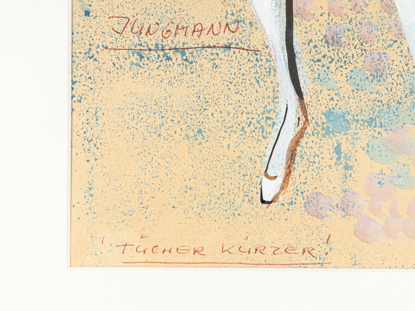 Figurine Staatsoper München, Gouache on Paper, 48 x 60 cm