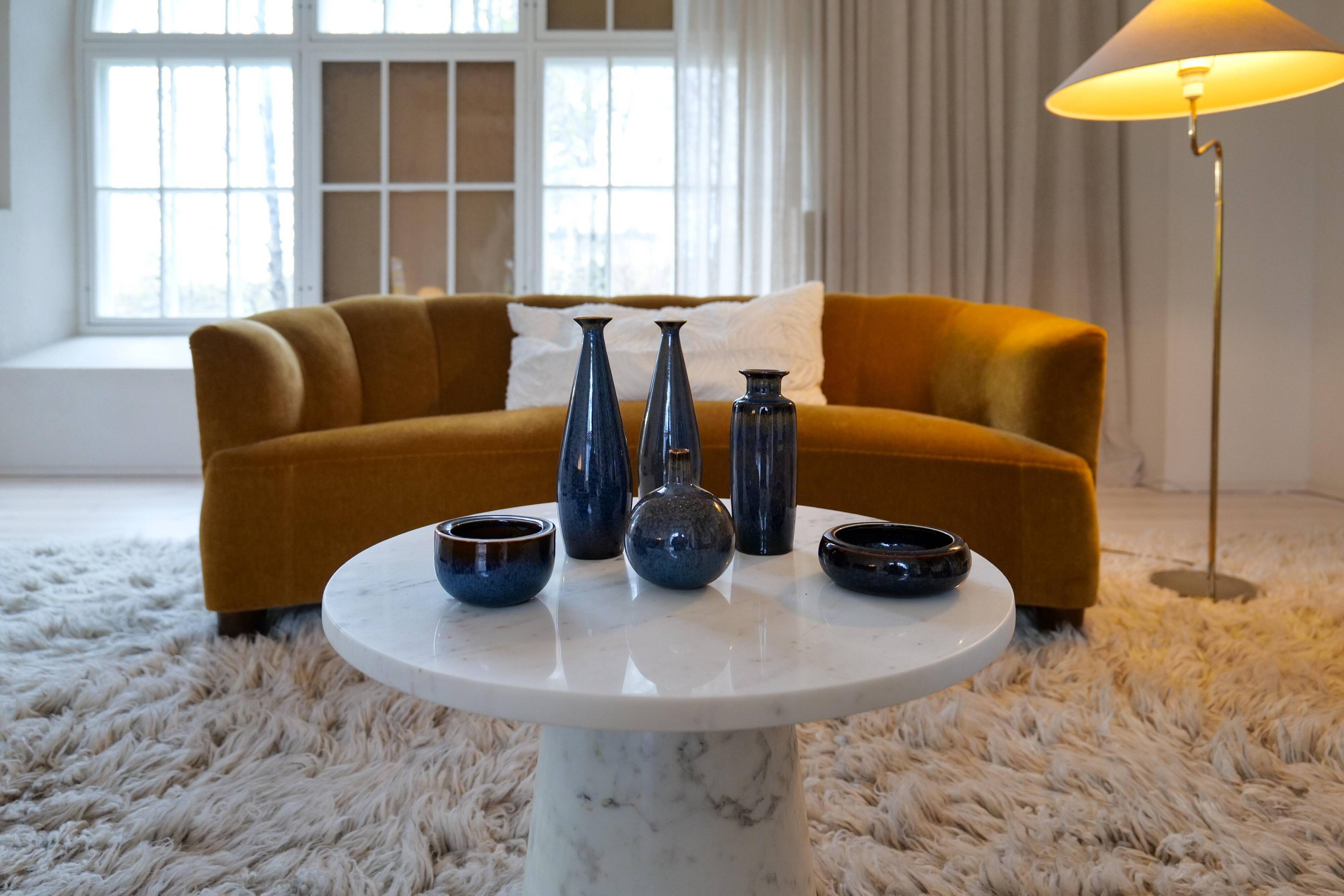 Midcentury Modern Collection of 6 Vases by Carl Harry Stålhane Rörstrand Sweden