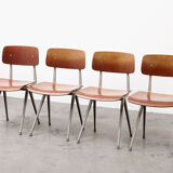 Set of 4 Result chairs 1st Edition by Friso Kramer for Ahrend de Cirkel 1958