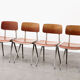 Set of 4 Result chairs 1st Edition by Friso Kramer for Ahrend de Cirkel 1958