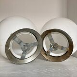 Opaline globe ceiling light