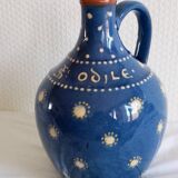 Varnished terracotta pitcher, Alsatian. Clo Saint Odile OBERNAY.