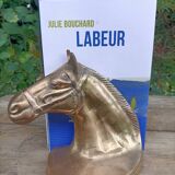 Serres Livres Laiton Cheval Vintage