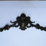 Old bronze pediment