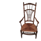 Fauteuil en bois et paille