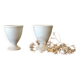 Antique earthenware egg cups