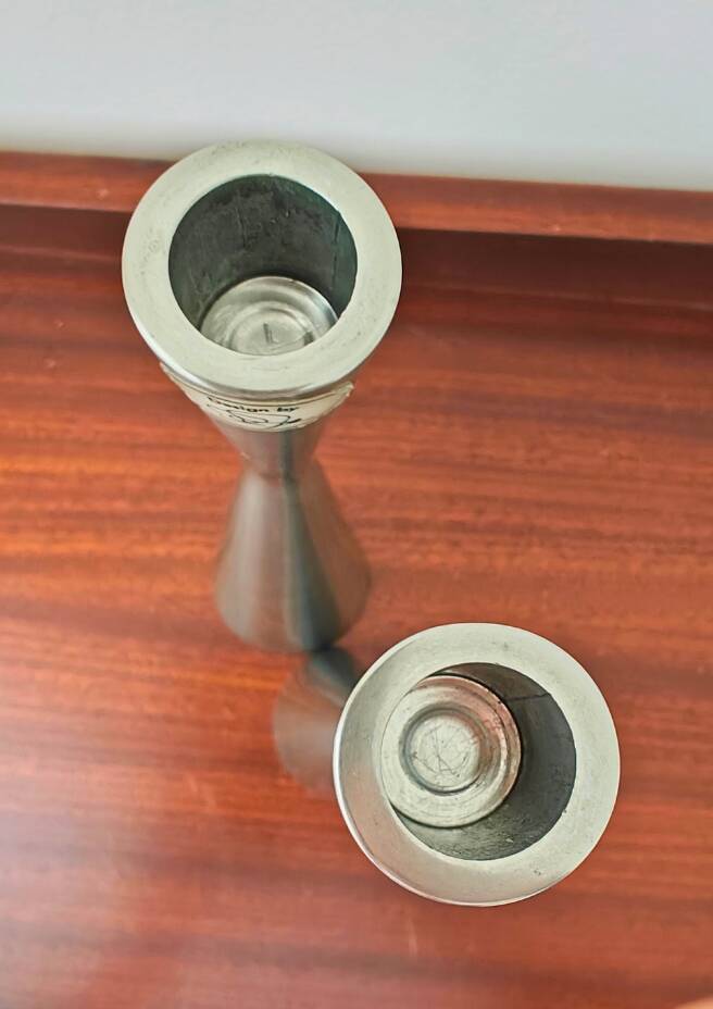 Vintage Ikea candle holders pair by Ria Falk 'Snygg'