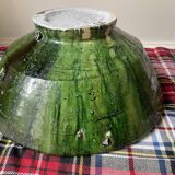 Emerald green Tamegroute salad bowl D28