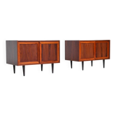 Pair of IB Kofod-Larsen cabinets in rosewood, Faarup, Denmark 1960.