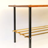 Wooden and metal coffee table