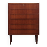 Teak chest of drawers, Danish design, 60's, production: Denmark