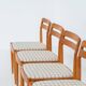 Ensemble de 4 chaises de salle à manger par H.W. Klein pour Bramin