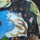 Vintage Ceramic Vase Arte Veneziana, Hand-Painted Flower Decor