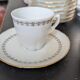 Coffee and dessert service 37 pieces porcelain Louroiux - Ph. Deshoulieres
