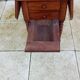Antique small drop-leaf table from the 19th century.