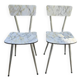 Pair of formica chairs