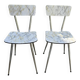 Paire de chaises en formica