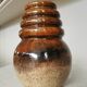 Vintage Fat Lava Vase: West German Brown Glazed Ceramic, Retro Boho Decor