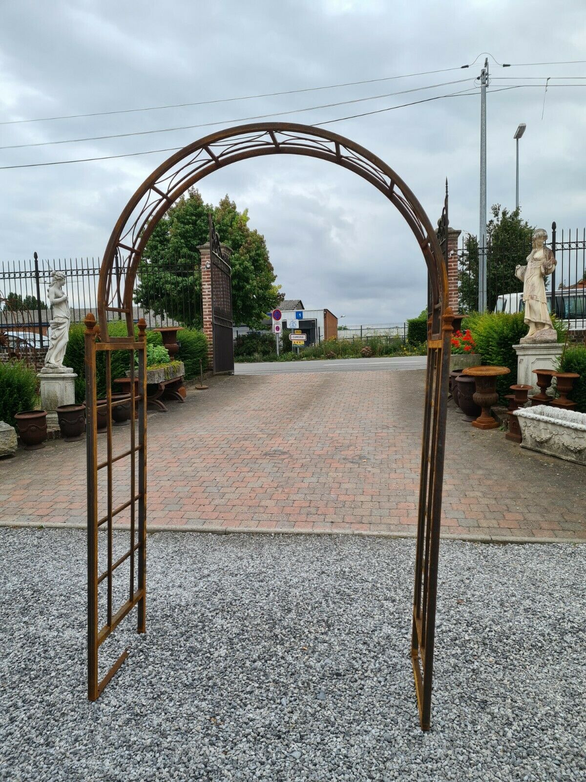 Iron garden arch