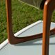 Scandinavian "sledge" chair in teak by Baumann