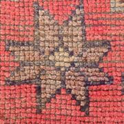 3x11 Pink Salmon Oriental Vintage Runner Rug, 99x341Cm
