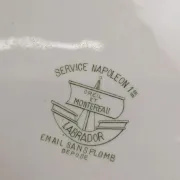 Large oval dish Terre de fer Creil et Montereau Labrador – Napoleon I service